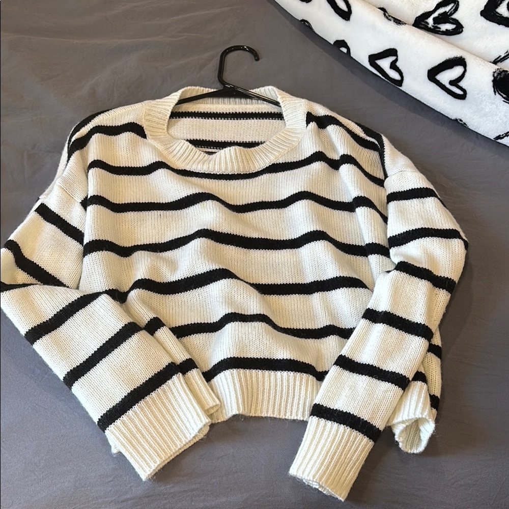 Striped Black and White Sweater